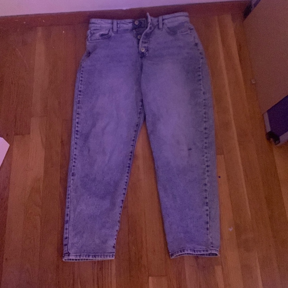 blue SO jeans 9/29 W high rise mom jeans